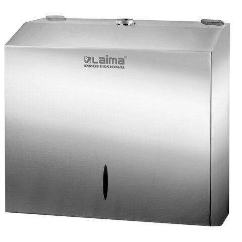 Диспенсер для полотенец LAIMA PROFESSIONAL INOX, (Система H2) Z-сложения, нержавеющая сталь, зеркальный, 605695