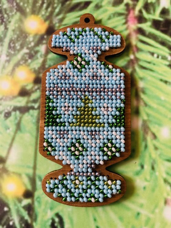 Сами с усами. Набор для вышивания Конфета "Оттепель" 9,5х4,5 см, арт. С048-02