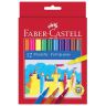 Фломастеры FABER-CASTELL, 12 цветов, смываемые, картонная упаковка, европодвес, 554212