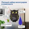 Доска на холодильник магнитно-меловая 30х40 см "Baby Owl" с набором аксессуаров, BRAUBERG, 237842