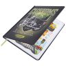 Дневник 1-4 класс 48 л., кожзам (твердая с поролоном), печать, наклейки, ЮНЛАНДИЯ, "Мотоцикл", 106186